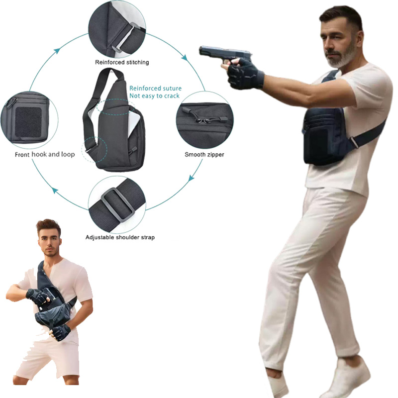 Edc Concealed Carry Sling Bag - Tactische pistooltas Verborgen draagtas voor pistoolholster