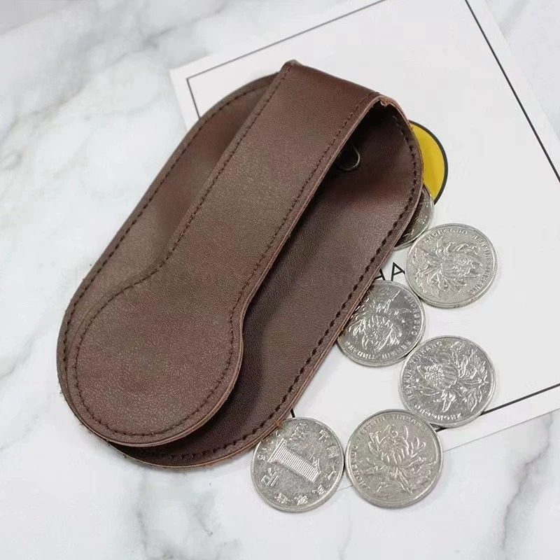 Leather Edc. Carry Pouch - Vouwbare EDC-muntentas voor dames, heuptas met