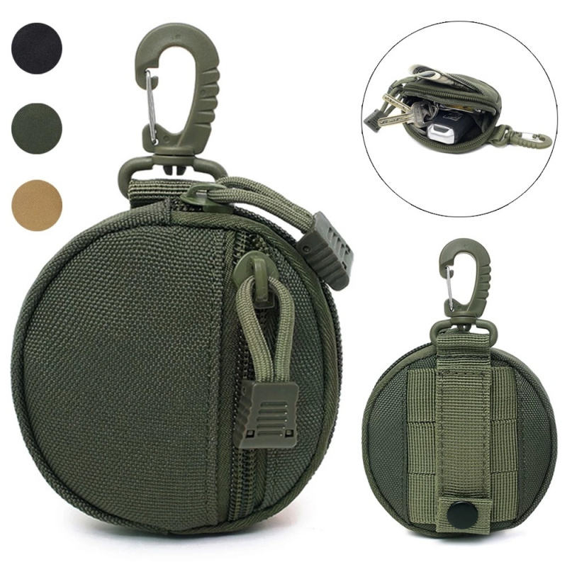 Edc Carry Pocket - Multifunctionele outdoor heuptas, tactische nylon mini-sleutelhangertas