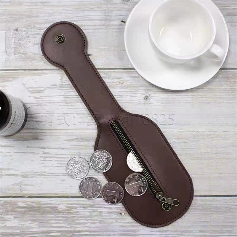 Leather Edc. Carry Pouch - Dames EDC-veiligheidsportemonnee Opvouwbare heuptas met ritssluiting