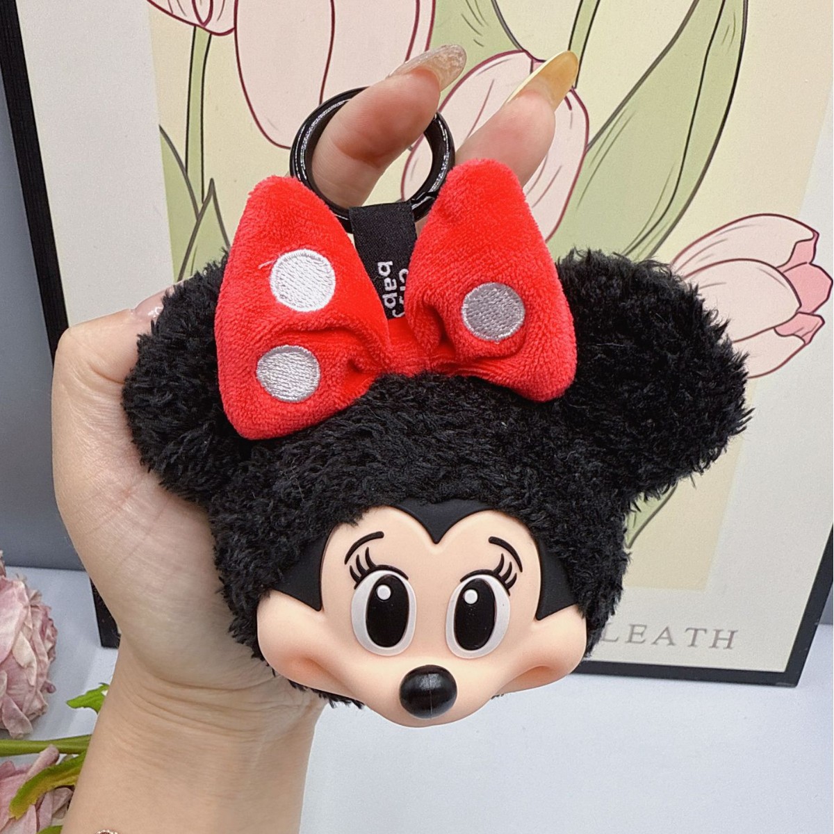 Carabiner Keychain - Mickey Minnie Pluche Pop Sleutelhanger Leuke