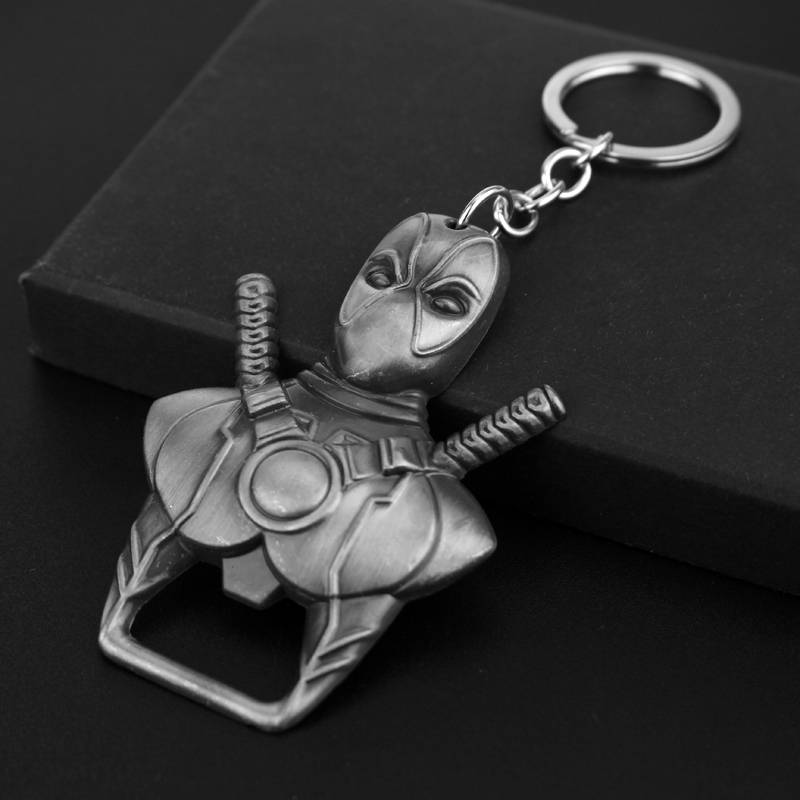 Carabiner Keychain - Deadpool sleutelhanger Trendy gepersonaliseerde sleutelhanger flesopener