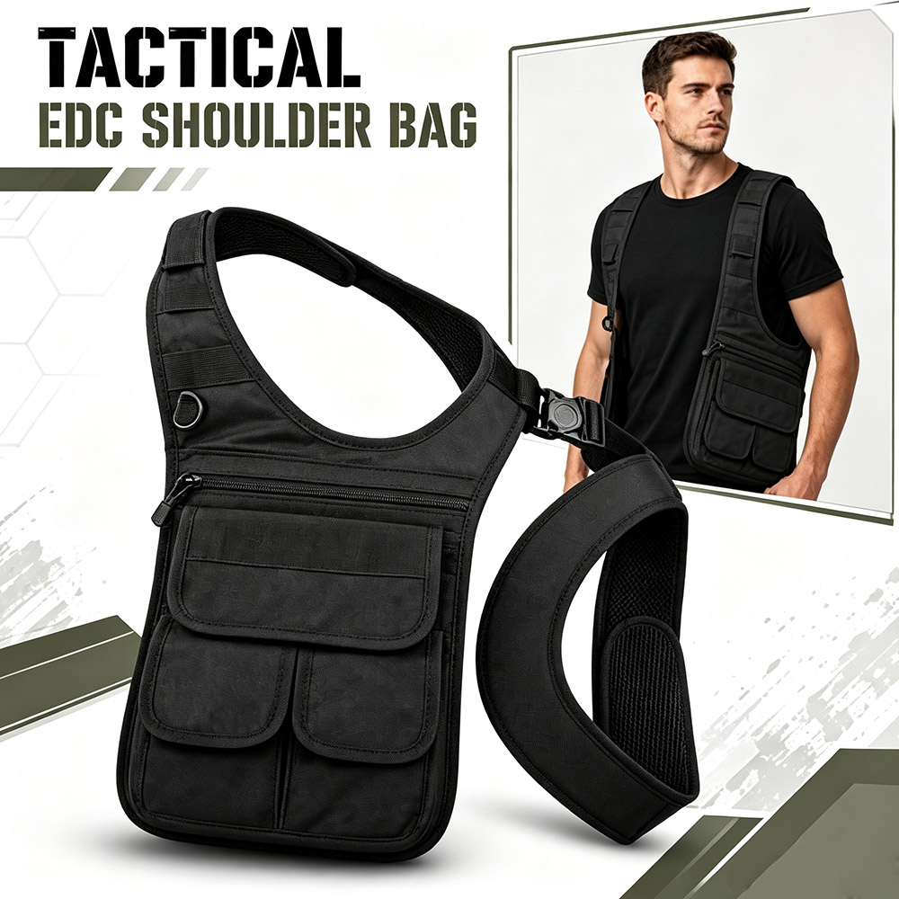 Edc Concealed Carry Sling Bag - Tactische verborgen onderarm gereedschapstas MOLLE Mult-Pocket