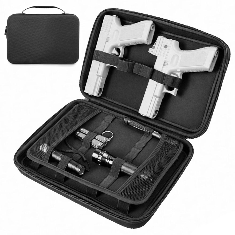 Edc Concealed Carry Holster - Tactische pistooltas Dubbele pistoolopbergtas Verborgen draagtas