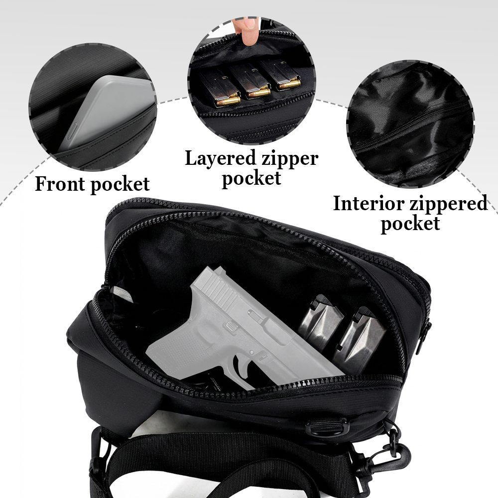 Tactische pistooltas Verborgen - Edc Concealed Carry Sling Bag recensie en prijs