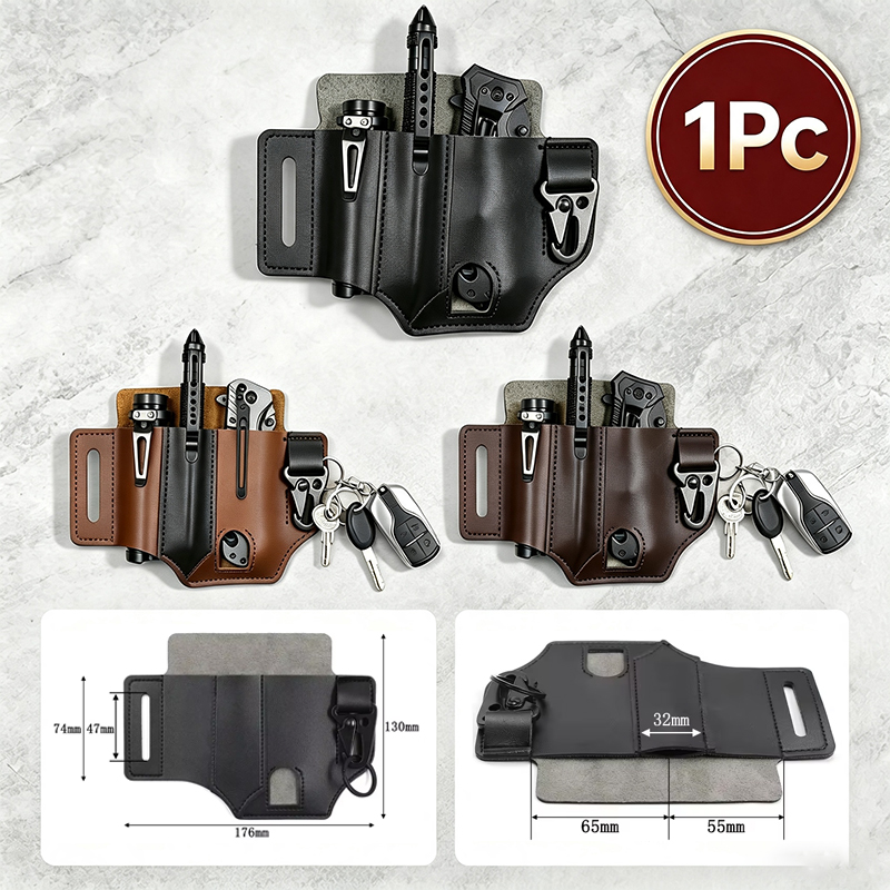 Koeienhuid Taille Hanger Draag - Leather Edc. Carry Pouch recensie en prijs