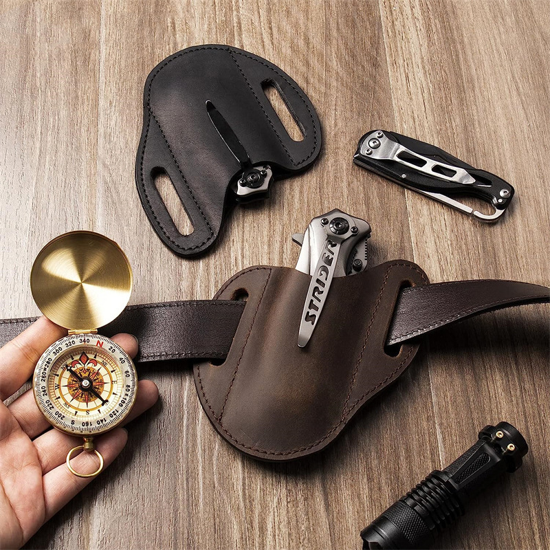 Echt lederen tas voor zakmesho - Edc Carry Belt recensie en prijs