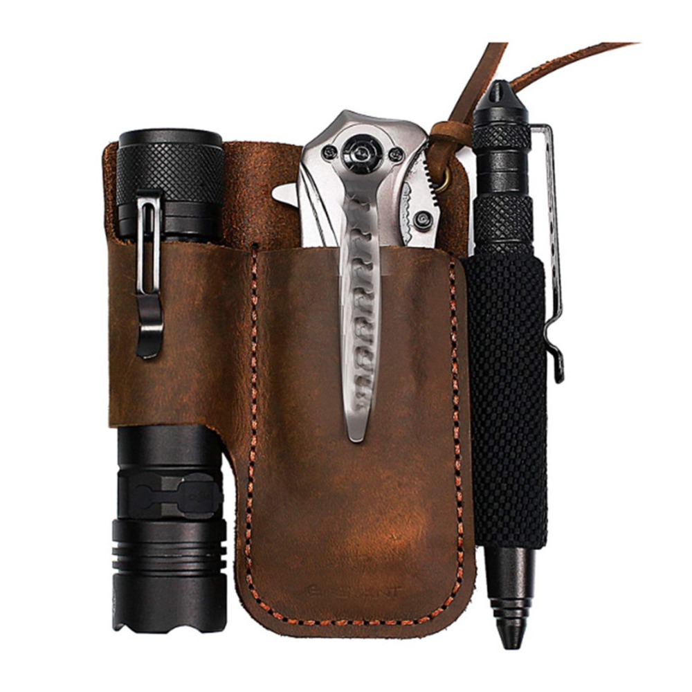 Duurzame lederen multitoolhoes - Leather Edc. Carry Pouch recensie en prijs