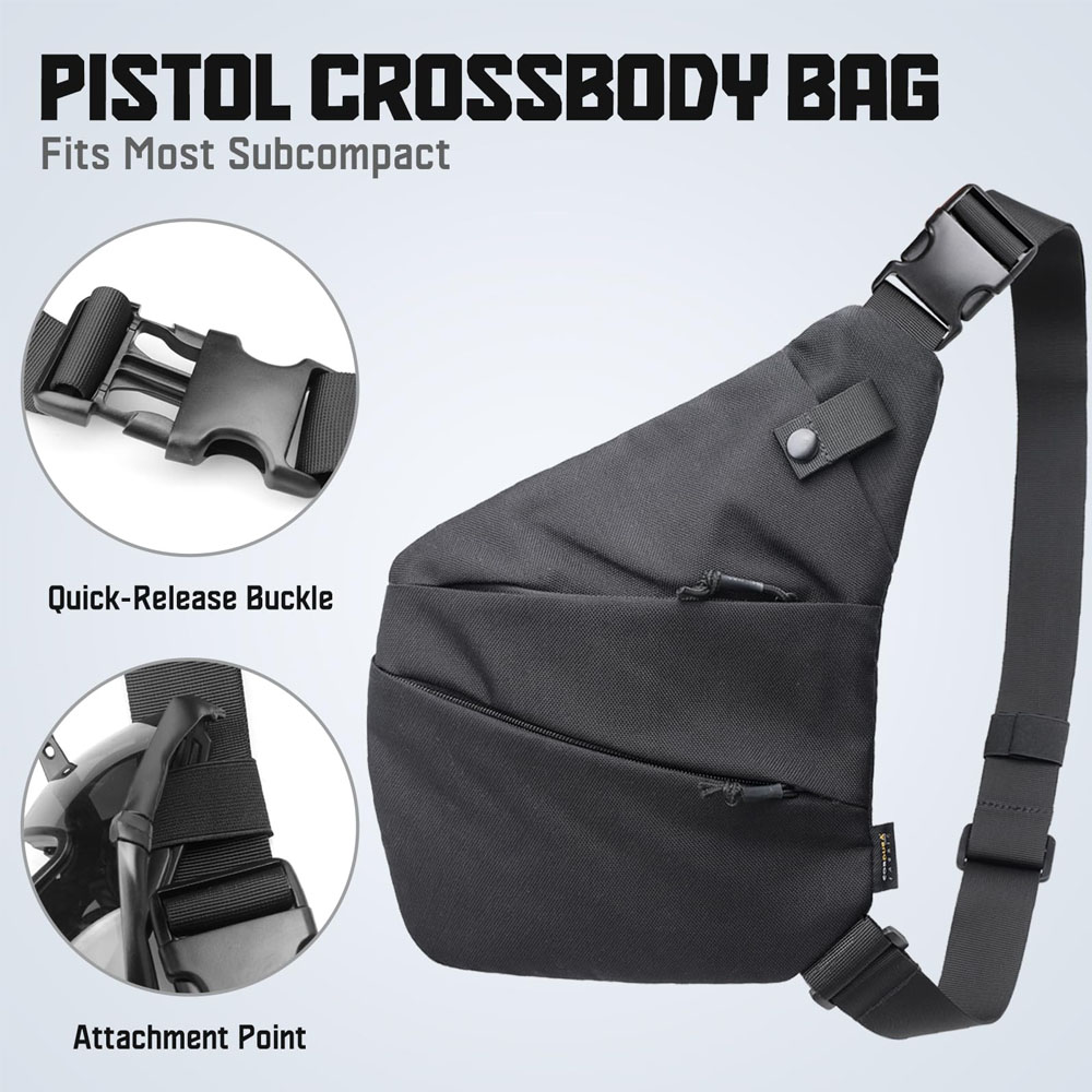 Tactisch Verborgen Pistool Dra - Edc Concealed Carry Sling Bag recensie en prijs