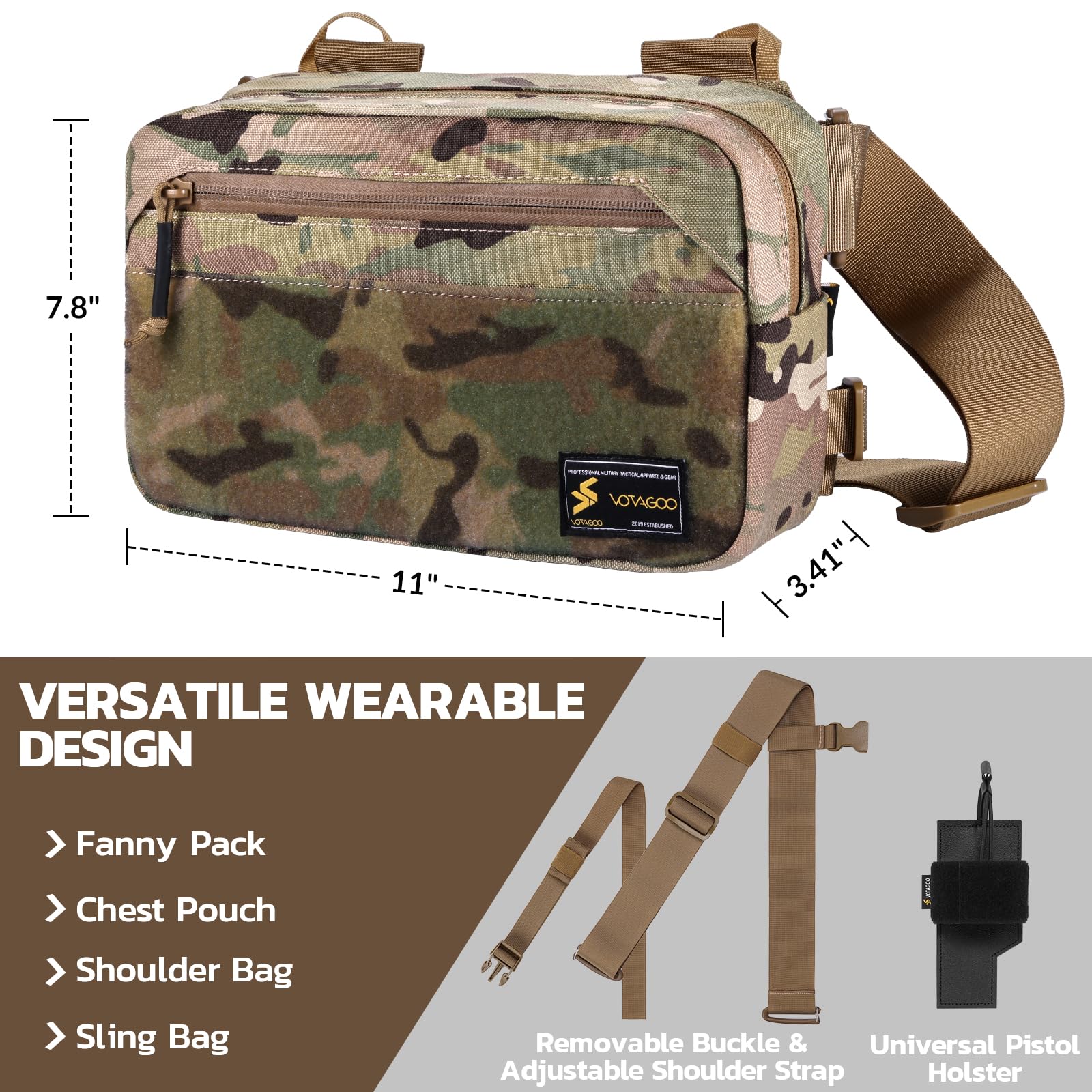 Tactisch heuptasje, CCW-draagt - Edc Concealed Carry Sling Bag recensie en prijs