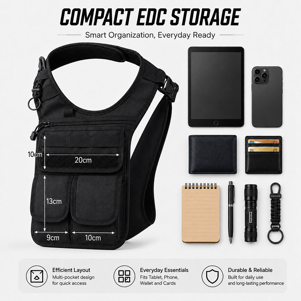 Tactische verborgen onderarm g - Edc Concealed Carry Sling Bag recensie en prijs