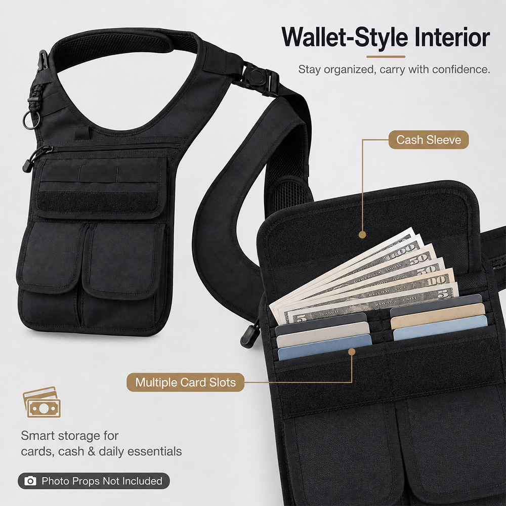 Tactische verborgen onderarm g - Edc Concealed Carry Sling Bag recensie en prijs