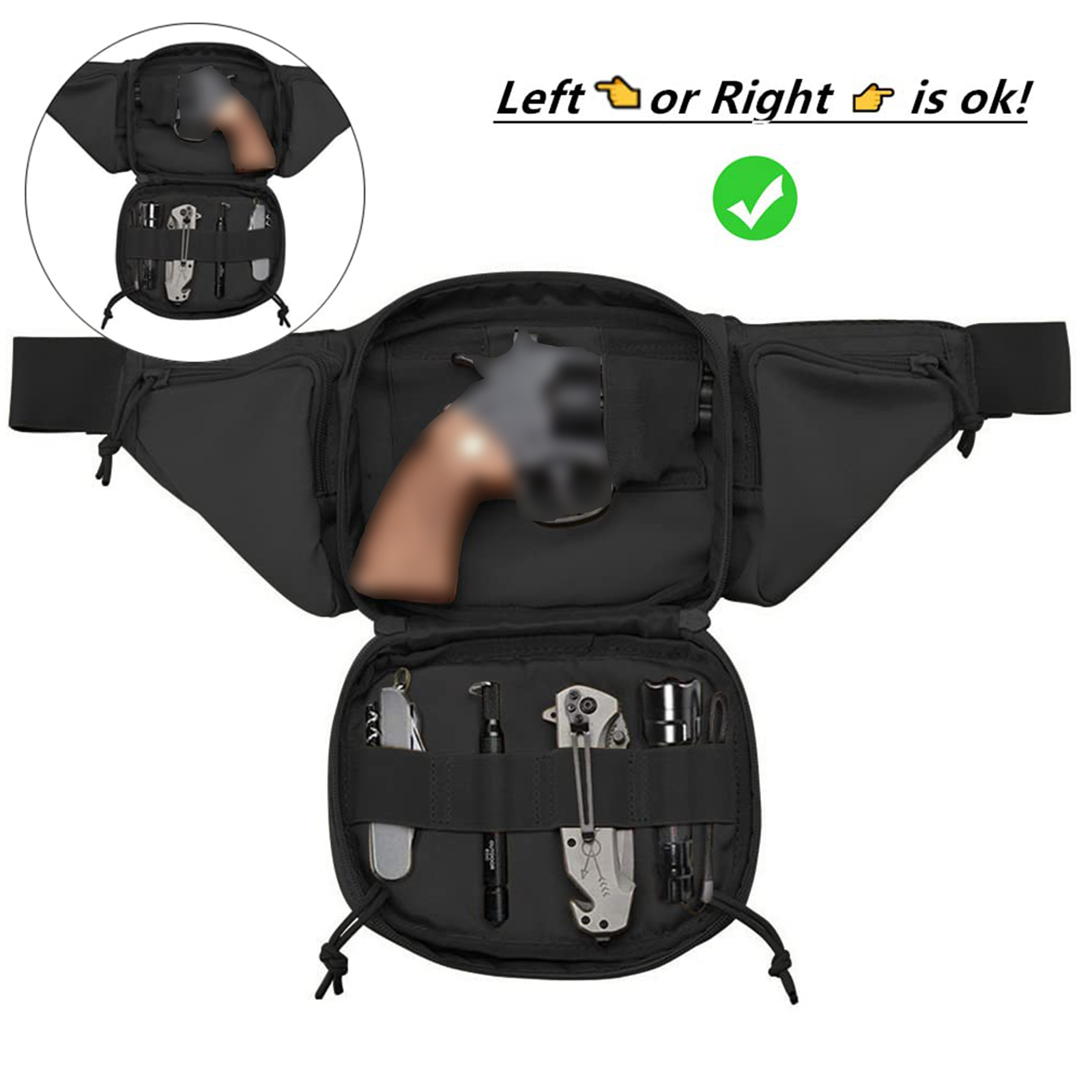 Tactische heuptas pistoolholst - Edc Concealed Carry Holster recensie en prijs