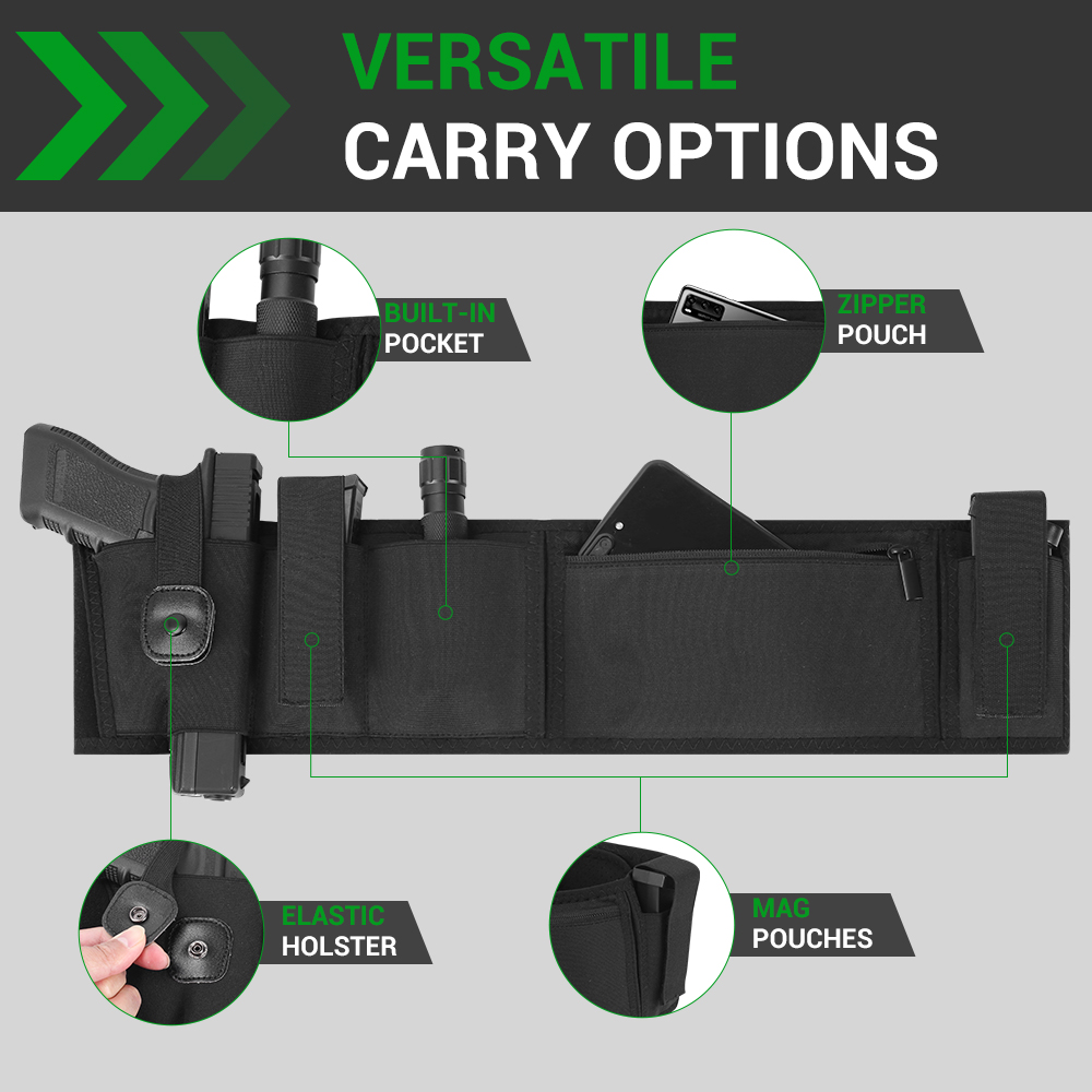 Buikband pistoolholster verbor - Edc Concealed Carry Holster recensie en prijs